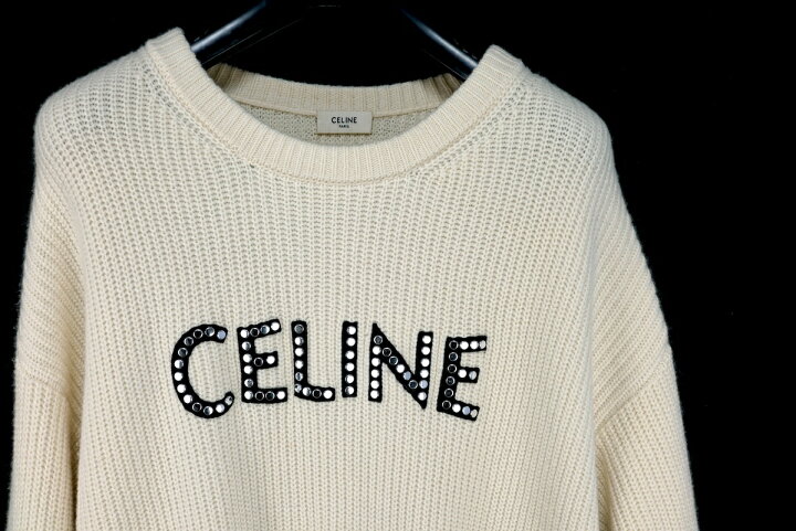 楽天市場】CELINE セリーヌ ニット セーター レディース スタッズ付き 