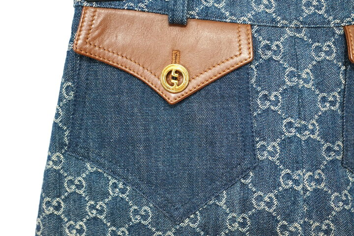 楽天市場】GUCCI グッチ ウォッシュド オーガニックデニム ショート 