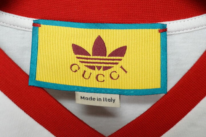 楽天市場】GUCCI adidas グッチ アディダス コラボ クロップド Tシャツ 