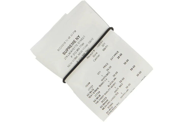 楽天市場】24SS Supreme MM6 Maison Margiela Receipt Wallet White 