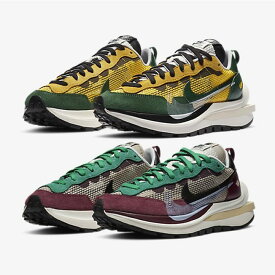 NIKE × sacai vapor waffle ナイキ×サカイ　ヴェイパーワッフル　ツアー イエロー ＆ ジョージ グリーンセイル、ストリング & ブラック ヴィランレッド【中古】新古品