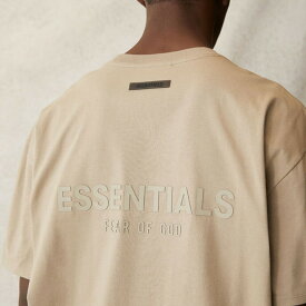 【国内配送/購入証明書付き】21SS FOG FEAR OF GOD ESSENTIALS フォグ フィアオブゴッド エッセンシャル バックロゴ Tシャツ モス 　　MOSS　選べるサイズ 最新 人気 稀少【中古】新古品