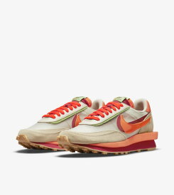 CLOT × SACAI × NIKE LD WAFFLE ORANGE BLAZE クロット × サカイ × ナイキ LDワッフル オレンジ ブレイズ【中古】新古品