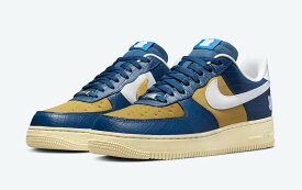 UNDEFEATED × NIKE AIR FORCE 1 LOW BLUE/YELLOW アンディフィーテッド × ナイキ エアフォース1 ブルー/イエロー 選べるサイズ【中古】新古品