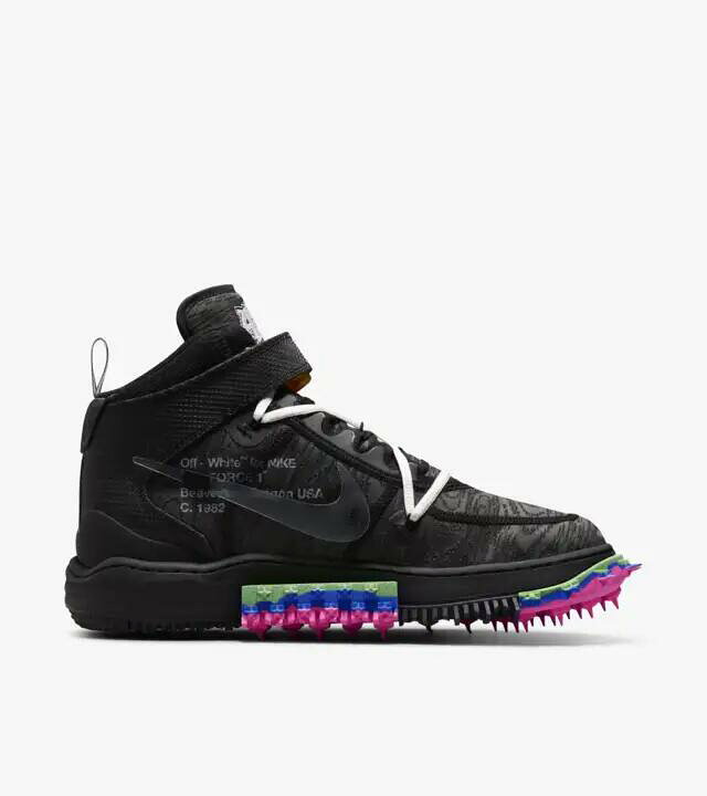 楽天市場】Off-White × Nike Air Force 1 Mid Blackオフホワイト 