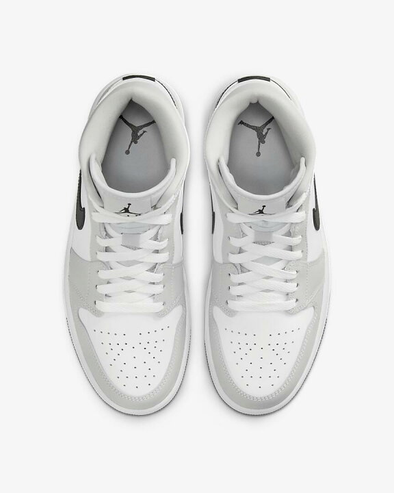 楽天市場】Nike Wmns Air Jordan 1 Mid Grey Fog/White/Black ナイキ  