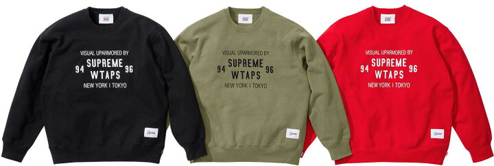 楽天市場】Supreme / WTAPS Crewneck シュプリーム ダブルタップス  