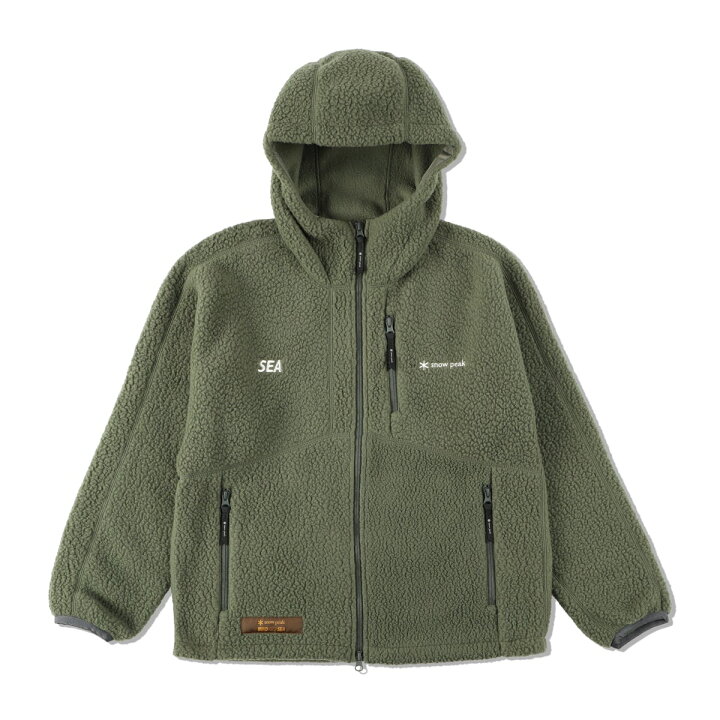 楽天市場】WIND AND SEA x Snow Peak Thermal Boa Fleece Jacket Olive  