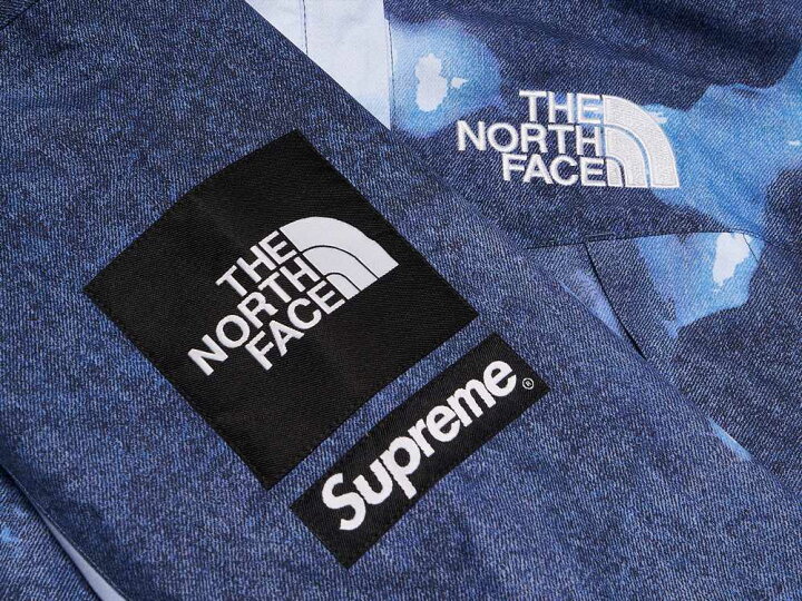 楽天市場】Supreme / The North Face Bleached Denim Print Mountain