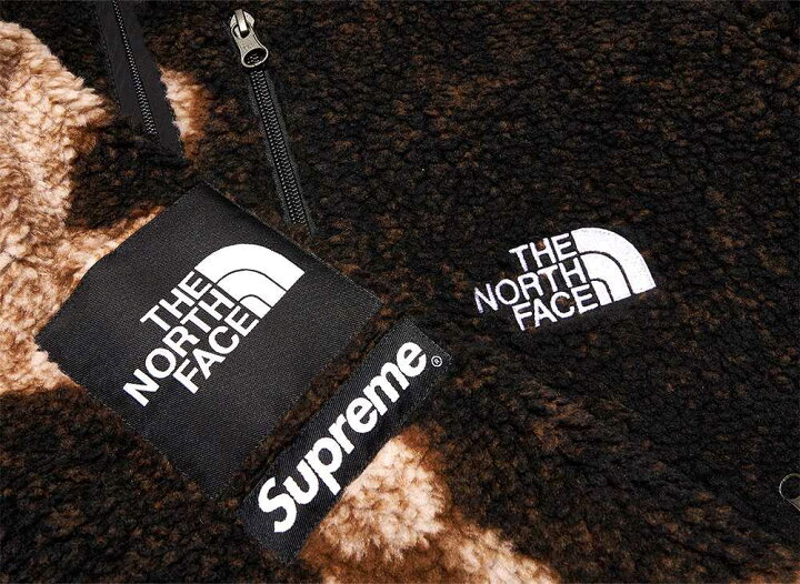 楽天市場】Supreme / The North Face Bleached Denim Print Fleece  
