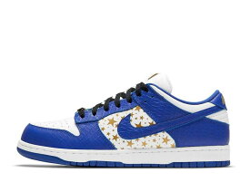 Supreme × Nike SB Dunk Low OG QS "GOLD STARS" WHITE/HYPER BLUEシュプリーム×ナイキ　SB　ダンク　ローカット　ゴールドスターズ　ホワイト/ハイパーブルー【中古】新古品