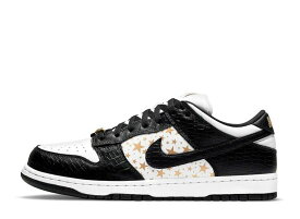 Supreme × Nike SB Dunk Low OG QS "GOLD STARS" WHITE/BLACK　シュプリーム×ナイキ　SB　ダンク　ロー ゴールドスターズ　ブラック/ホワイト【中古】新古品