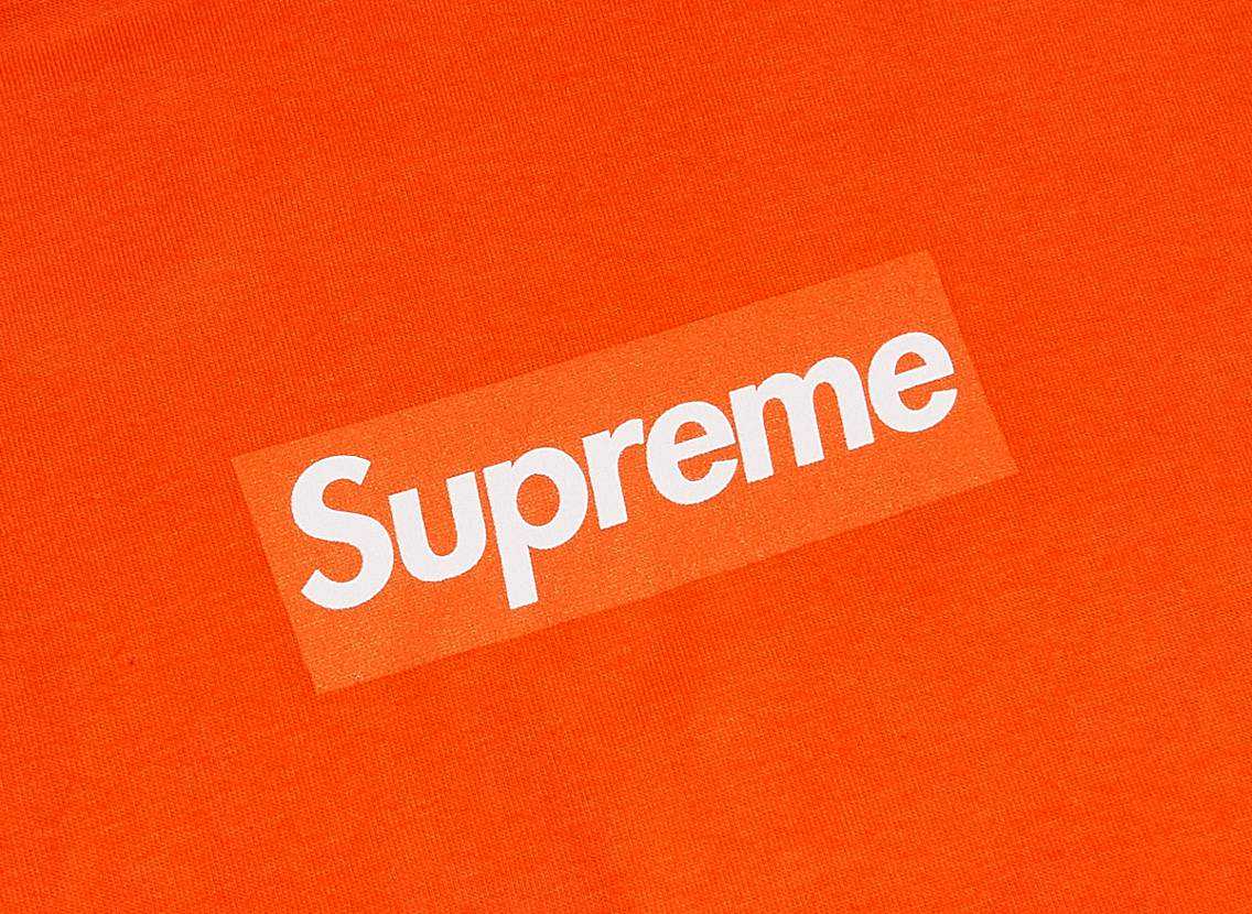 商店商店20FW Supreme Box Logo L S Tee Orangeシュプリーム ロゴT