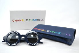 19SS Chanel x Pharrell Capsule Collection Navy Sunglasses　シャネル × ファレルウィリアムス カプセルコレクション ネイビー サングラス【中古】新古品