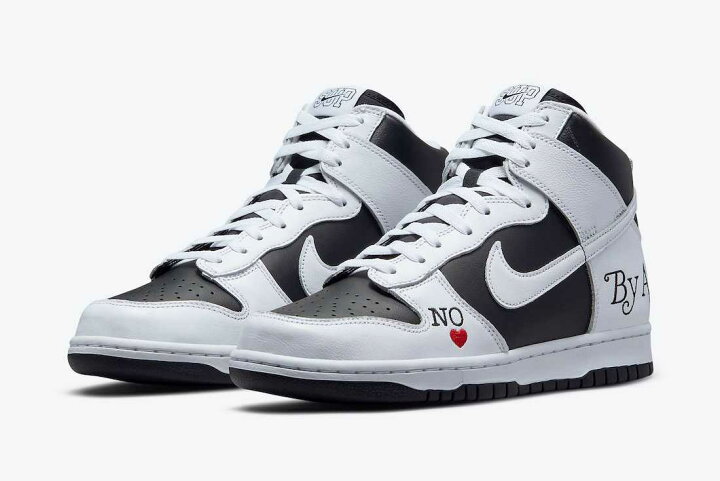 楽天市場】Supreme × Nike SB Dunk High By Any Means White Black 