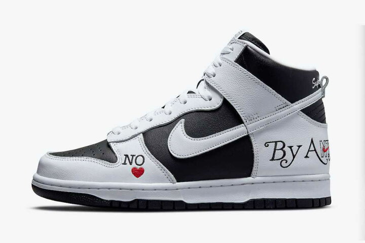 楽天市場】Supreme × Nike SB Dunk High By Any Means White Black  