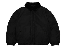 Supreme / Burberry Shearling Collar Down Puffer Jacket Black シュプリーム バーバリー シアリング カラー ダウン パフ ジャケット ブラック【中古】新古品