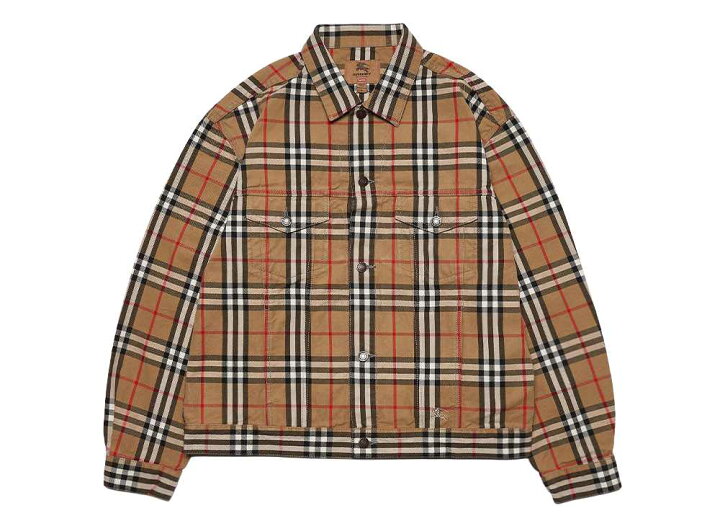 楽天市場】Supreme / Burberry Denim Trucker Jacket Beige  