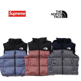 21SS WEEK5 Supreme×The North Face Studded Nuptse Vest シュプリーム×ノースフェイス　スタッズ　ヌプシ　ベスト　ダウン【中古】新古品