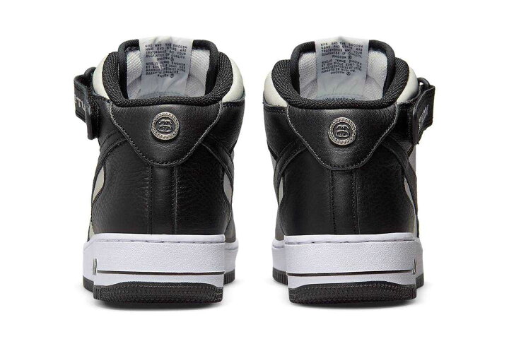 楽天市場】Stussy × Nike Air Force 1 Mid Black and Light Bone 