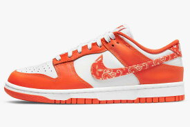 Nike WMNS Dunk Low ESS Orange Paisley ナイキ ウィメンズ ダンク ロー ESS オレンジ ペリズリー【中古】新古品