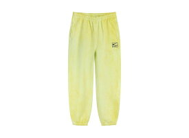 Stussy × Nike NRG Washed Fleece Pant Yellow ナイキ × ステューシー NRG ウォッシュド フリース パンツ イエロー S M L XL【中古】新古品