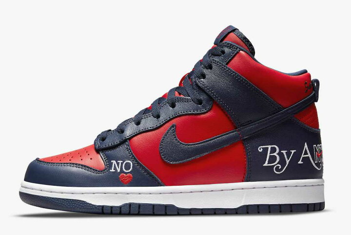 楽天市場】Supreme × Nike SB Dunk High By Any Means Red/Navy-White 