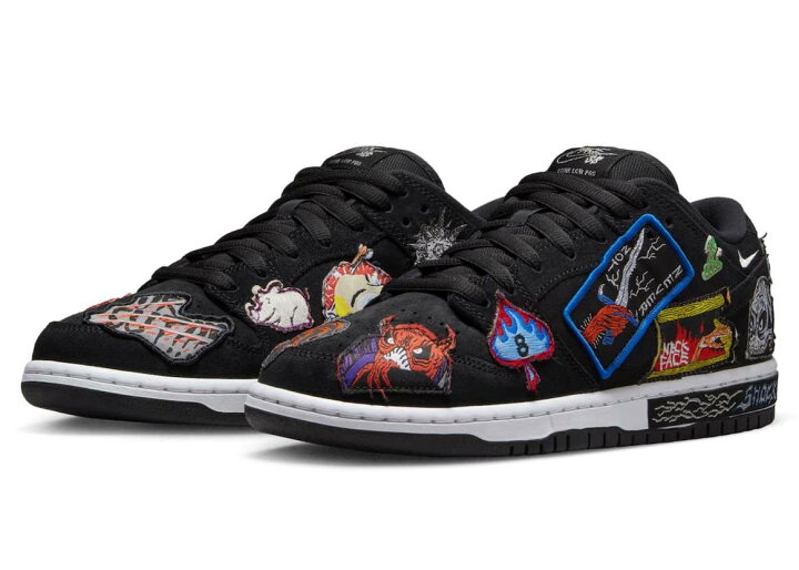 楽天市場】Neck face × Nike SB Dunk Low Black/White/Multi Color 