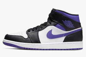 Nike Air Jordan 1 Mid Black/Court Purple ナイキ エアジョーダン1 ミッド ブラック/コート パープル【中古】新古品