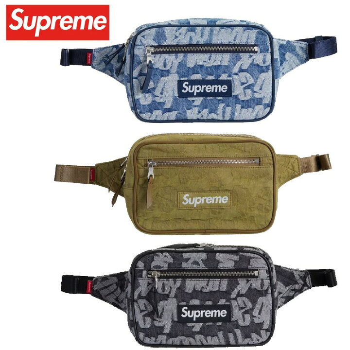 楽天市場】Supreme Fat Tip Jacquard Denim Waist Bag シュプリーム  