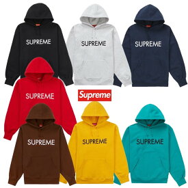 FW22 Supreme Capital Hooded Sweatshirt シュプリーム カピタル フーディー スウェットシャツ パーカー Black Ash Grey Navy Red Dark Brown Bright Gold Dark Aqua Ash Grey S M L XL