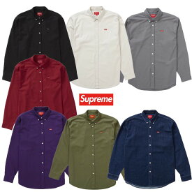 FW22 Supreme Small Box Shirt シュプリーム スモール ボックス シャツ Black Natural Grey Red Purple Olive Denim S M L XL【中古】新古品