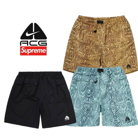 22FW Supreme Nike ACG Nylon Trail Short シュプリーム ナイキ ACG ナイロン トレイル ショート Black Mint Snakeskin Gold Snakeskin S M L XL【中古】新古品