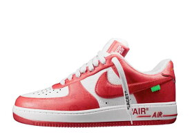 Louis Vuitton × Nike Air Force 1 Low by Virgil Abloh White & Comet Red ルイ・ヴィトン × ナイキ エアフォース1 ロー バイ ヴァージル・アブロー ホワイト & コメット レッド【中古】新古品