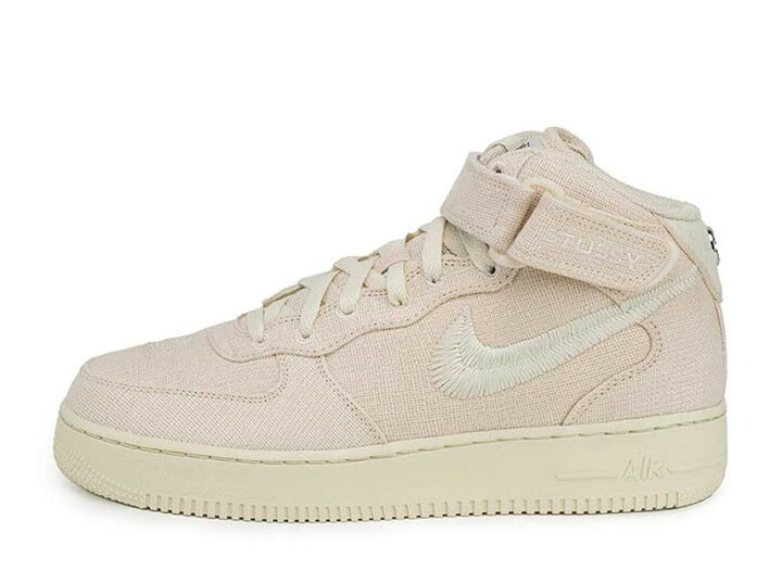 楽天市場】Stussy × Nike Air Force 1 Mid Fossil Stone ステューシー 