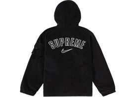 Supreme / Nike Arc Corduroy Hooded Jacket Black シュプリーム ナイキ アーク コーデュロイ フーディー ジャケット ブラック S M L XL【中古】新古品