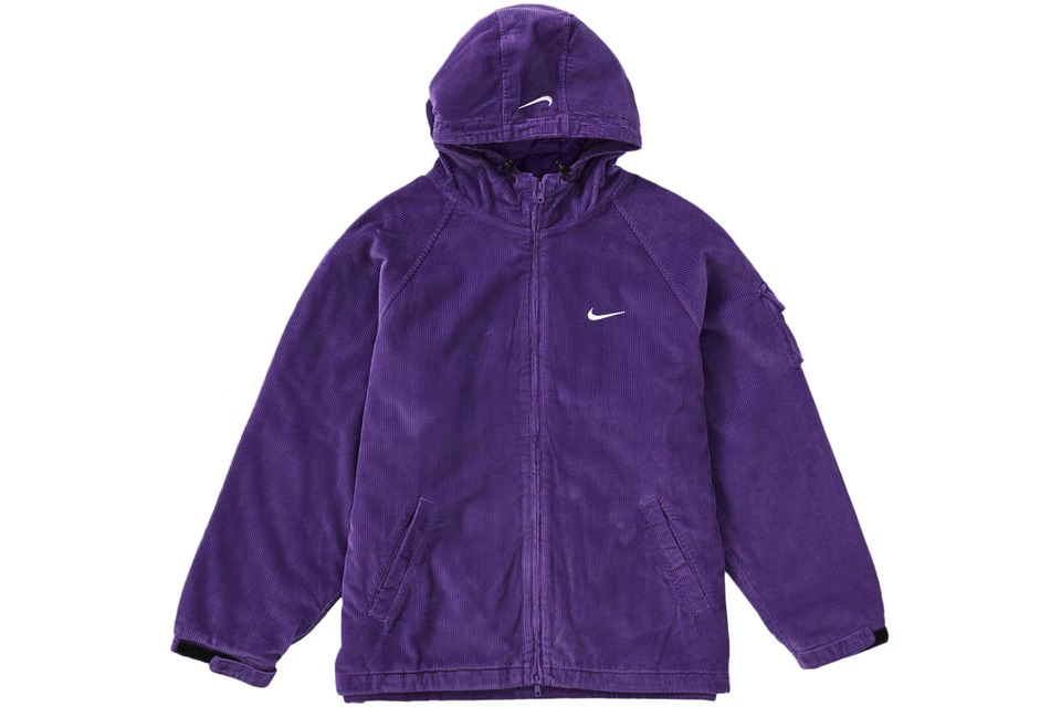 サイズ 選択可【国内配送】Supreme / Nike Arc Corduroy Hooded Jacket Purple シュプリーム ナイキ  アーク コーデュロイ フーディー ジャケット パープル S M L XL【新古品】中古 | OPINION COSMETIC