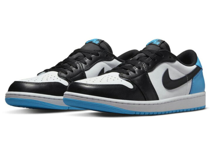 楽天市場】Nike Air Jordan 1 Low OG Black and Dark Powder Blue/UNC 