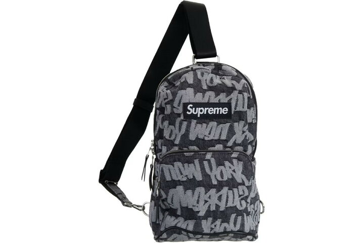 楽天市場】Supreme Fat Tip Jacquard Denim Sling Bag シュプリーム 