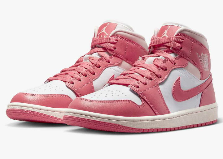 楽天市場】Nike WMNS Air Jordan 1 Mid Strawberries and Cream ナイキ 