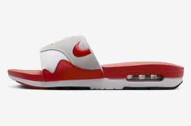 Nike Air Max 1 Slide Light Neutral Grey and University Red ナイキ エアマックス1 スライド ライトニュートラルグレー アンド ユニバーシティレッド DH0295-103【中古】新古品