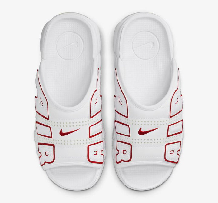 楽天市場】Nike Air More Uptempo Slide White and University Red 