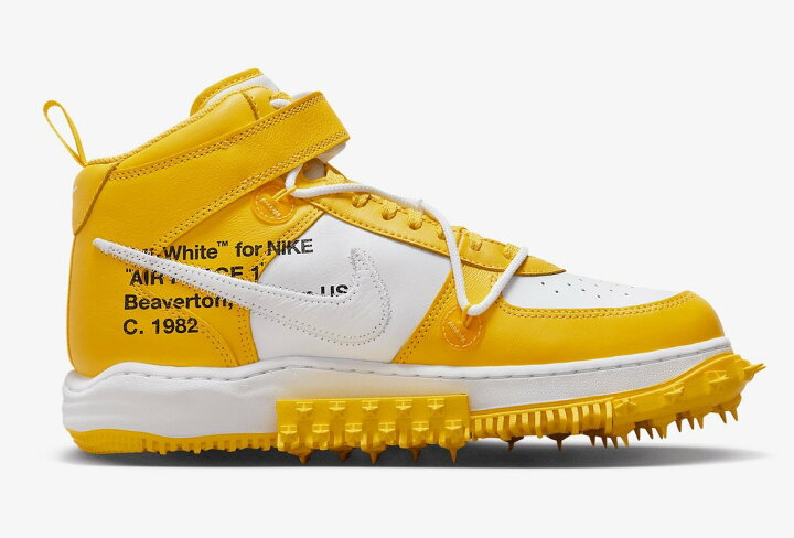 楽天市場】Off-White Nike Air Force 1 Mid SP LTHR White and Varsity 