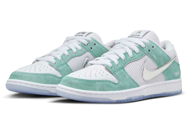 楽天市場】APRIL SKATEBOARDS Nike SB Dunk Low Pro QS White and 