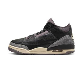 A Ma Maniere Nike Women's Air Jordan 3 Retro OG SP Black and Flat Pewter アママニエール ナイキ ウィメンズ エアジョーダン3 レトロ OG SP ブラック アンド フラットピューター WMNS FZ4811-001【中古】新古品