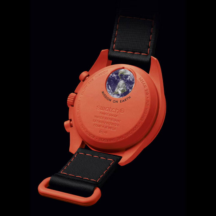 楽天市場】OMEGA Swatch Bioceramic Moonswatch Mission On Earth Lava 