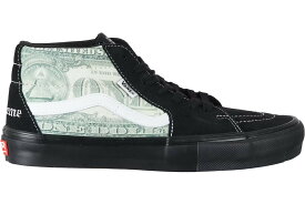 Supreme Vans Dollar Skate Grosso Mid Black シュプリーム × バンズ ドル スケート グロッソ ミッド ブラック【中古】新古品