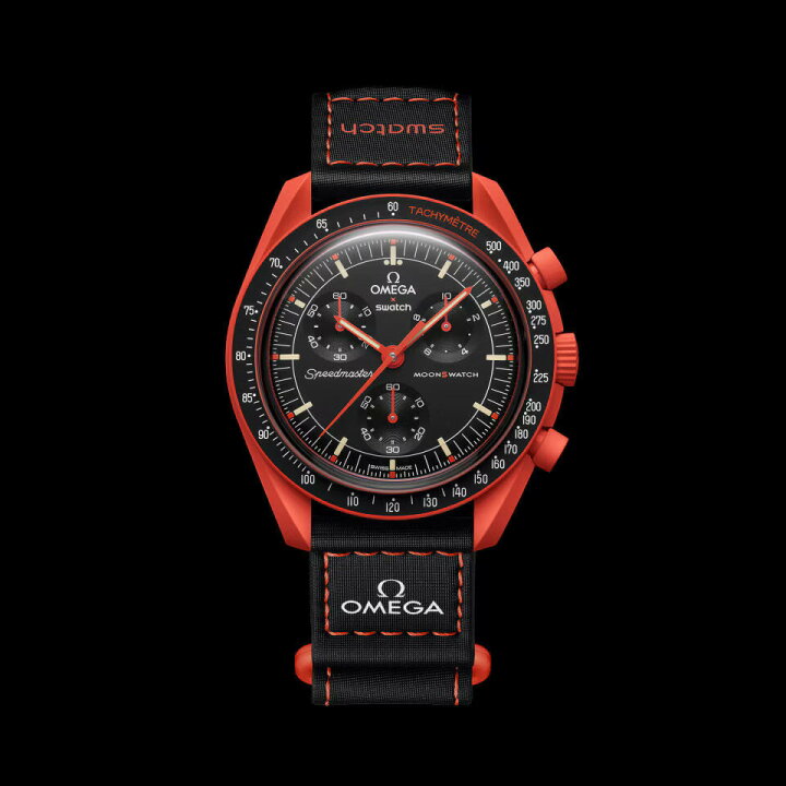 楽天市場】OMEGA Swatch Bioceramic Moonswatch Mission On Earth Lava 