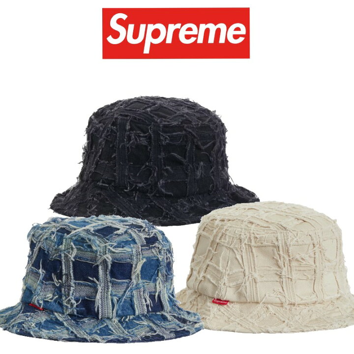 楽天市場】23SS Supreme Frayed Patchwork Denim Crusher シュプリーム 