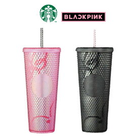 Starbucks Blackpink Bling Cold Cop スターバックス コラボ コールドカップ 710ml ブラック ピンク Jisoo's Pick【中古】新古品